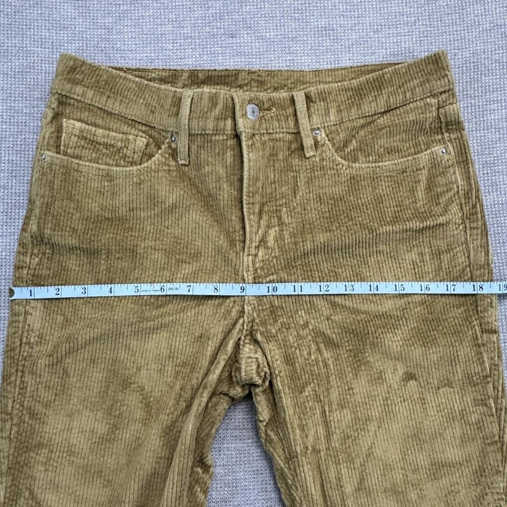 Levi's Womens Size W31 L30 Corduroy Jeans Tan Straight Leg 5 Pocket Mid Rise - Picture 13 of 14